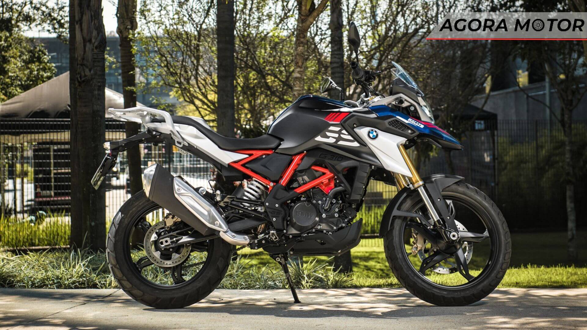 Foto de uma BMW G 310 GS 2023, uma das motos da BMW em 2023