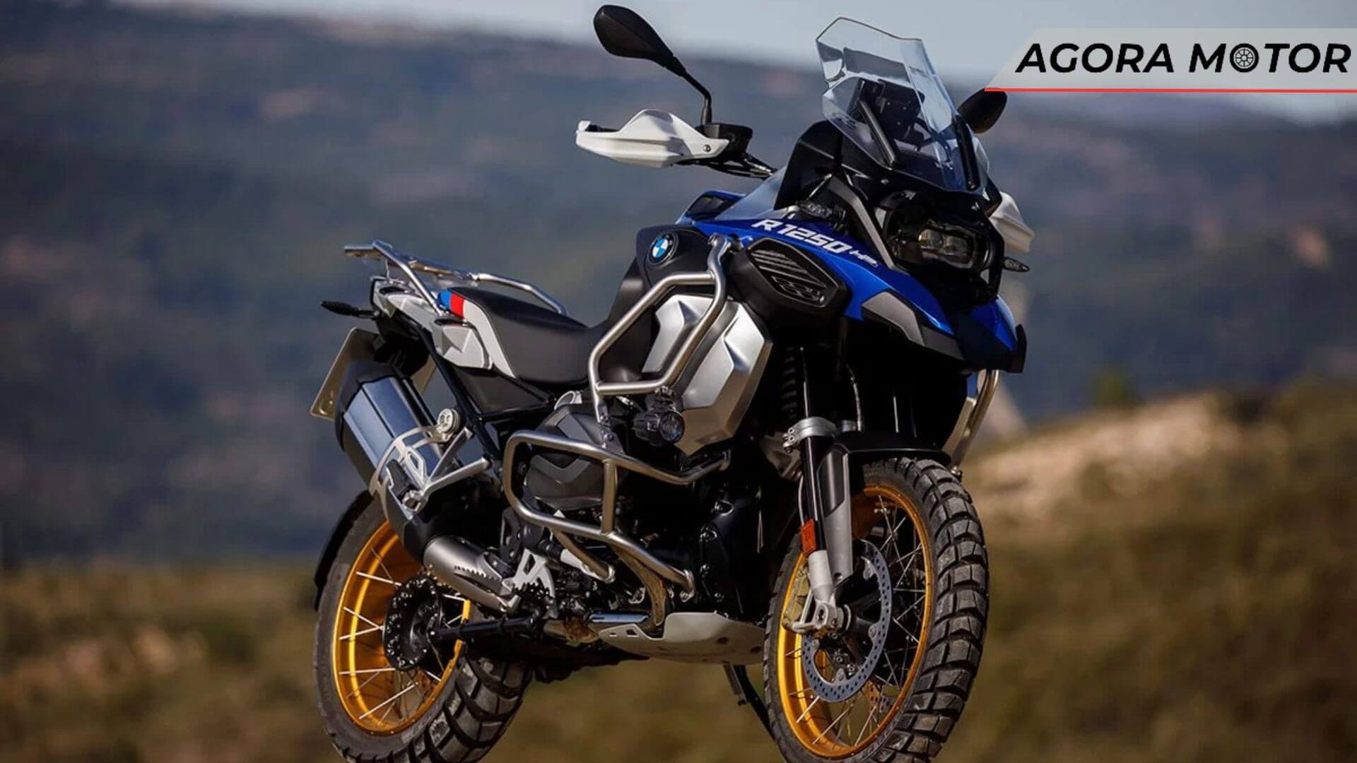 Foto de uma BMW R 1250 GS, uma das motos premium da BMW