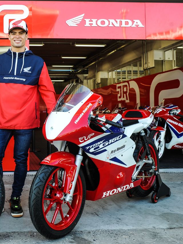 Honda CG 160 0km preparada para as corridas da Junior Cup 2023