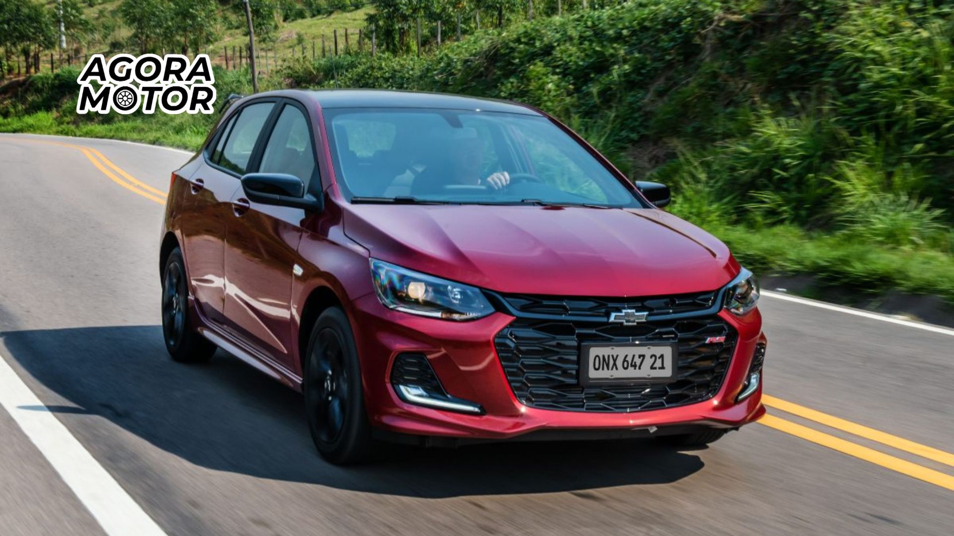 Foto de um Chevrolet Onix, modelo que mais vendeu em janeiro