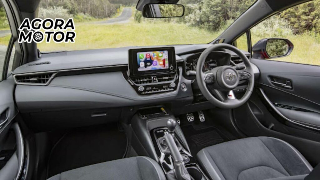 Foto do interior do GR Corolla GTS 2023