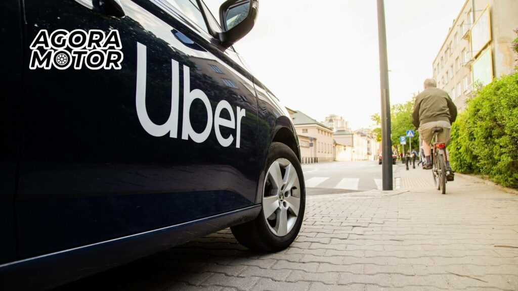 Foto do carro da Uber