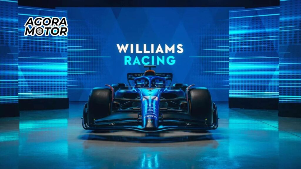 Foto frontal de uma Williams FW45