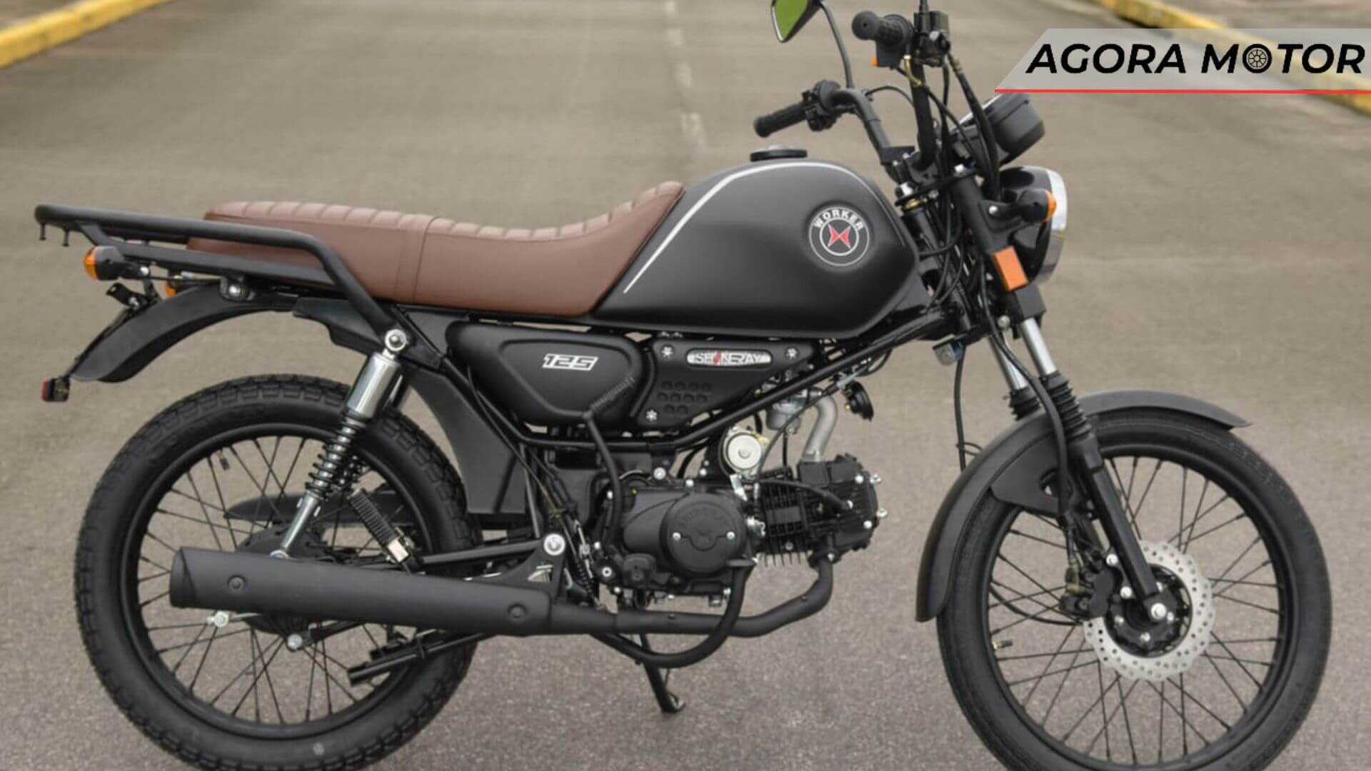 Foto de uma Worker, a moto mais barata do Brasil em 2023