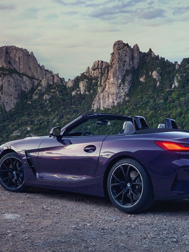 Lateral de uma BMW Z4.