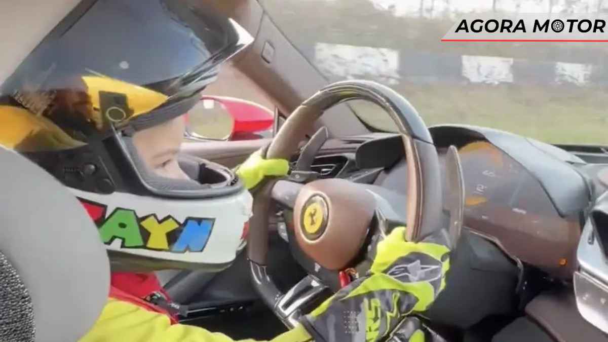 Criança de 3 anos dirige sozinha Ferrari SF90 de 1.000cv na pista (video)