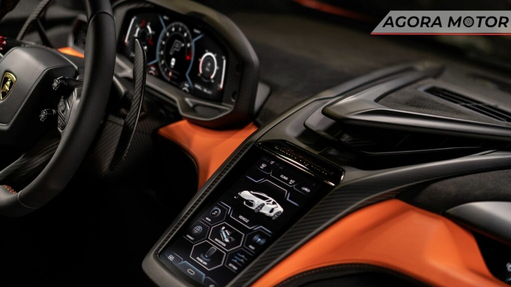 Painel da Lamborghini Revuelto 2023.