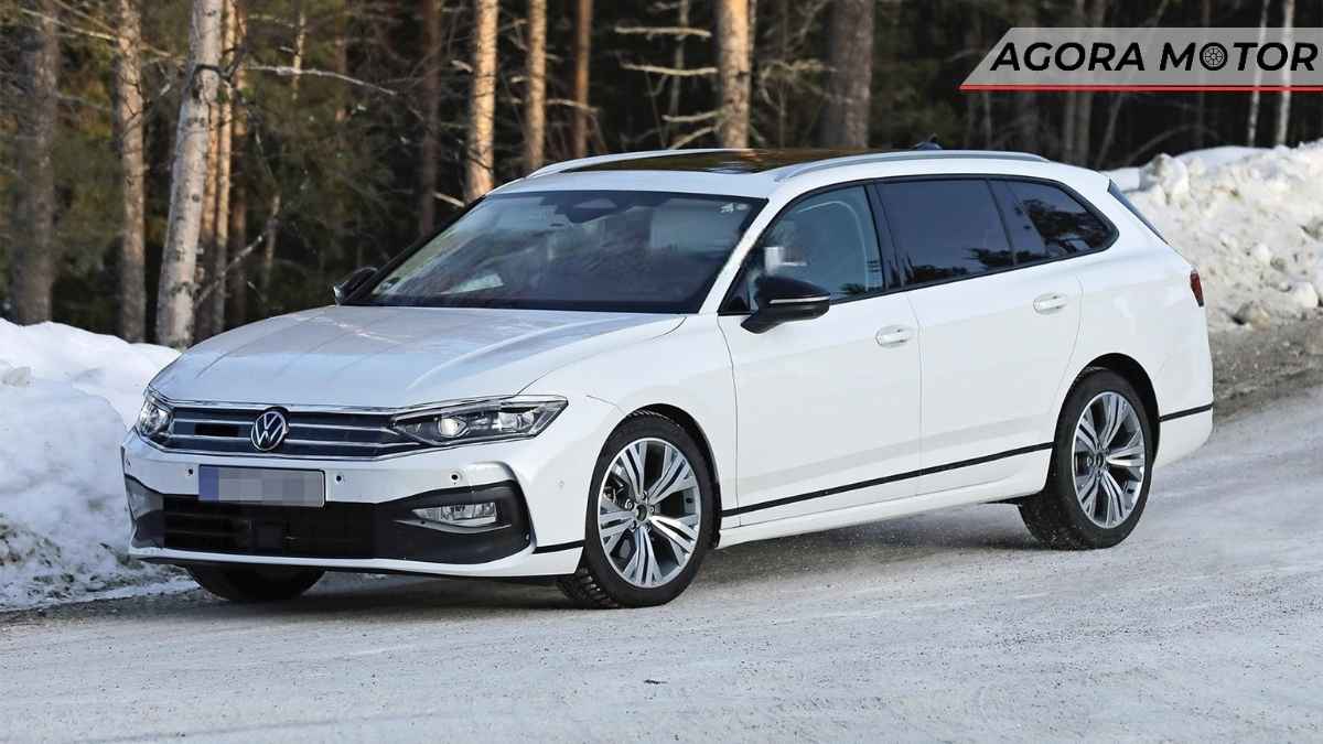 VW Passat variant é flagrada em testes, quase sem camuflagem: estreia deve ser ainda em 2023