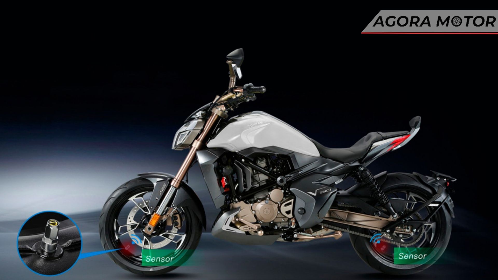 Visual exótico da Zontes V310 2023.