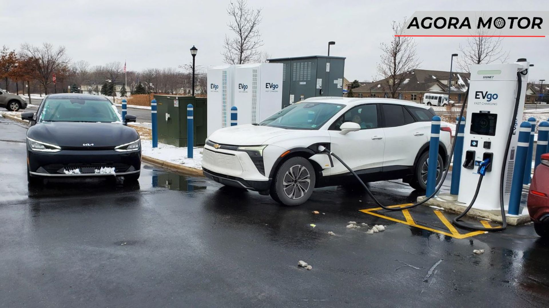 Foto de uma Blazer EV carregando