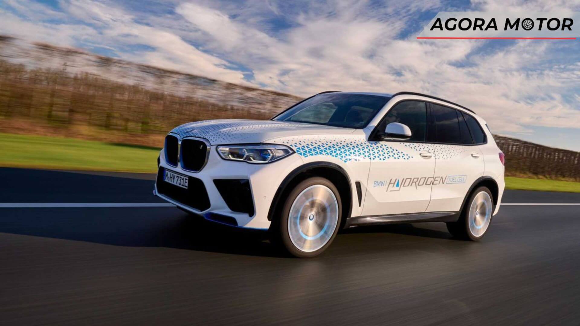 Foto de uma BMW movida a Hidrogênio