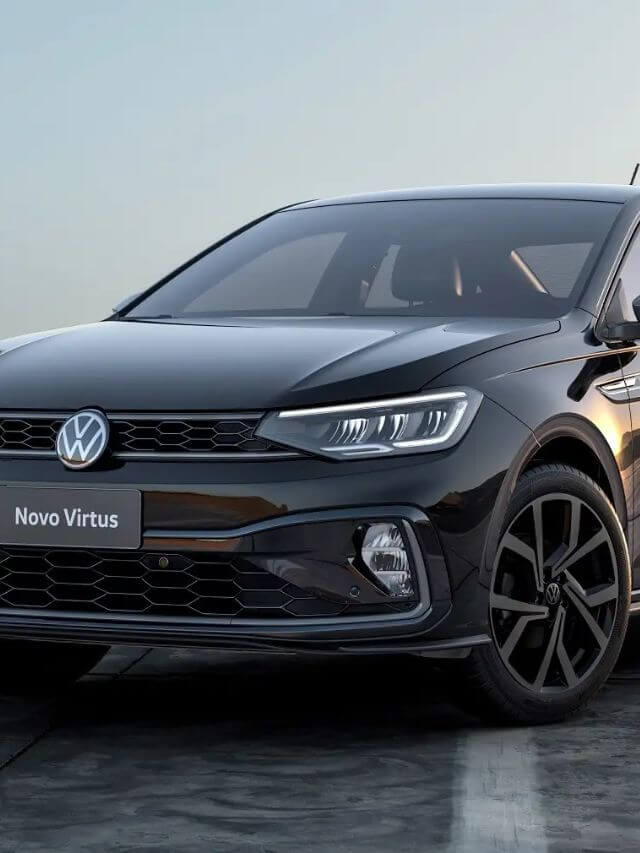 Foto de um dos lançamentos da VW 2023, O Volkswagen Virtus