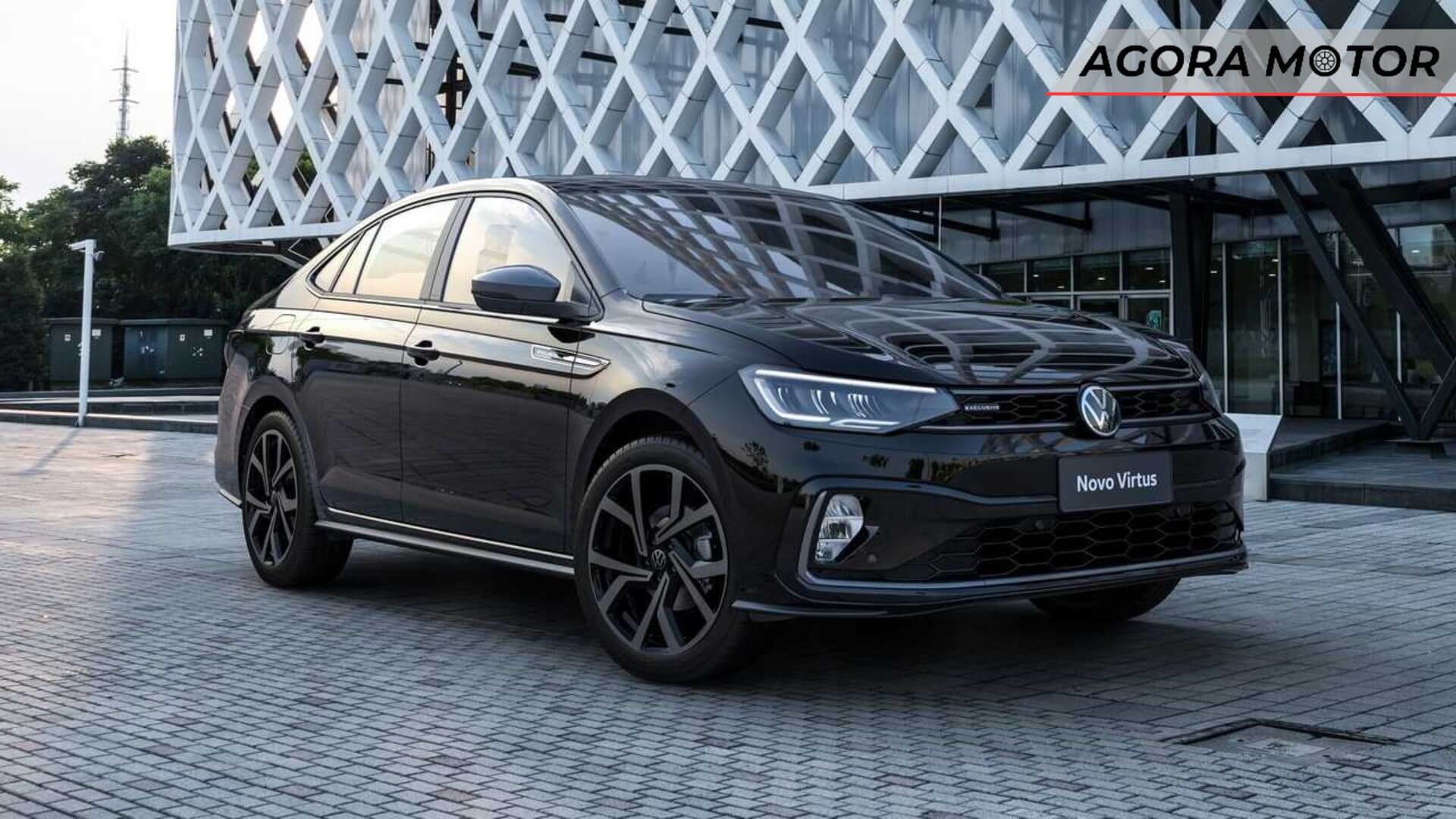Foto de um Volkswagen Virtus 2023.