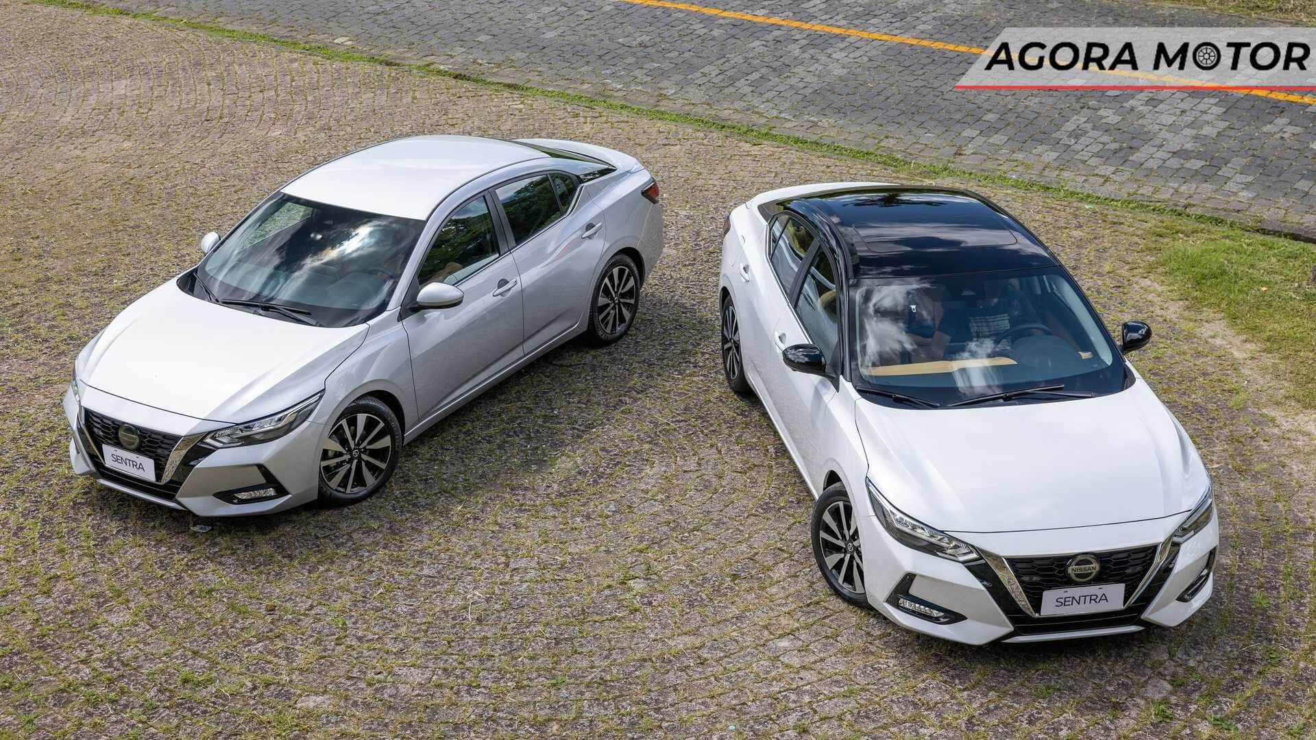 Foto de dois Nissan Sentra