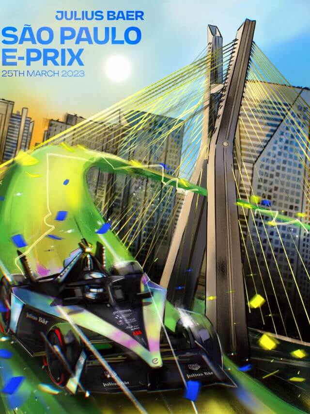 foto de um carro de Fórmula E