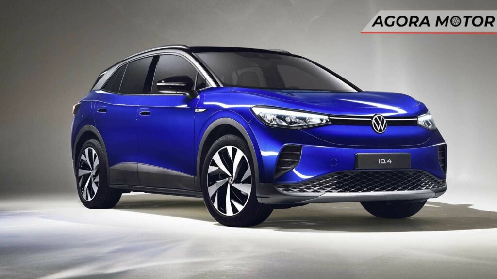 Foto frontal de um VW ID.4 2023