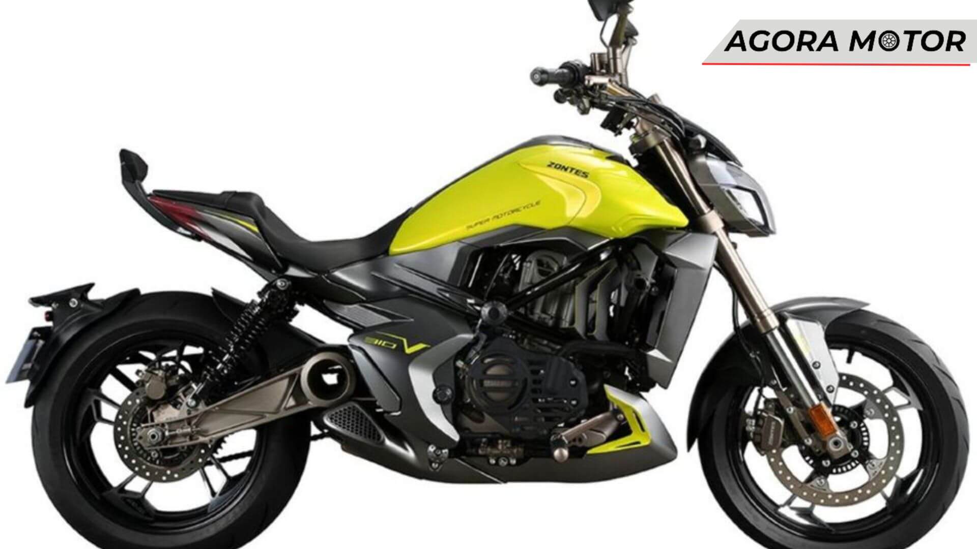 Foto de uma moto da Zontes