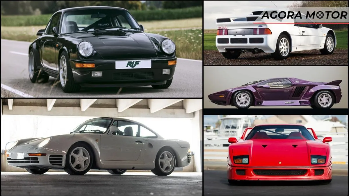 5 melhores supercarros dos anos 1980 5 melhores supercarros dos anos 1980