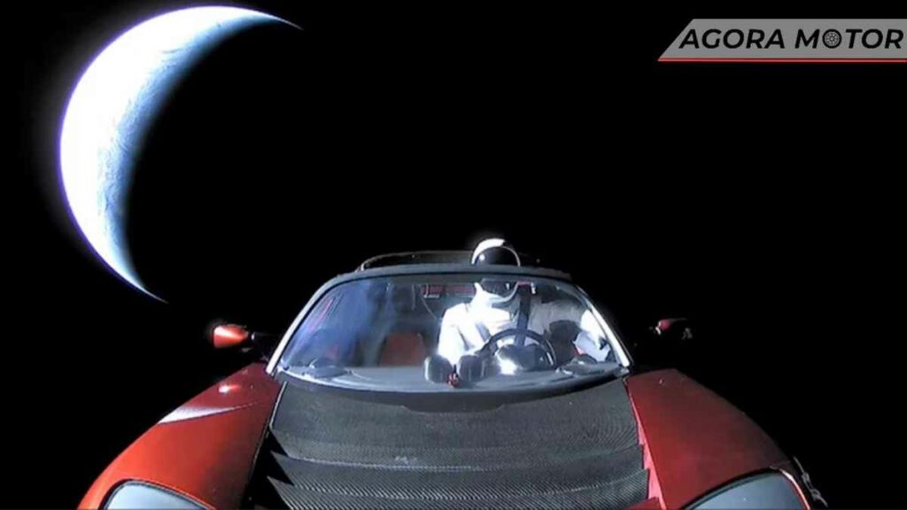 Elon Musk's Tesla Roadster Fonte/Reprodução: SpaceX Via Wikimedia Commons