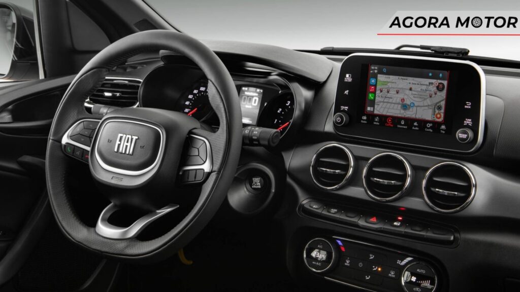Painel do Fiat Argo 2024.