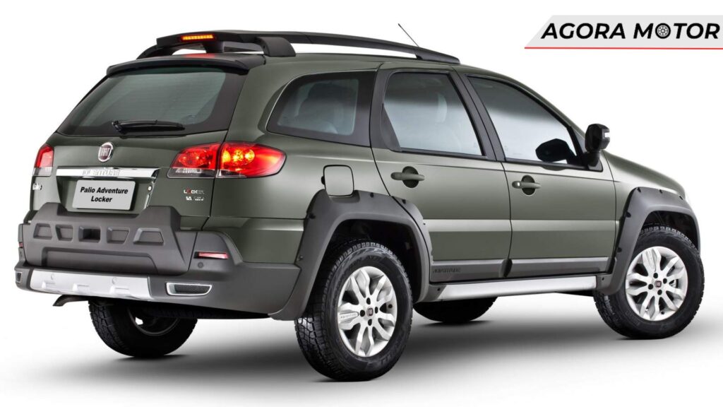 Traseira do Palio Weekend.