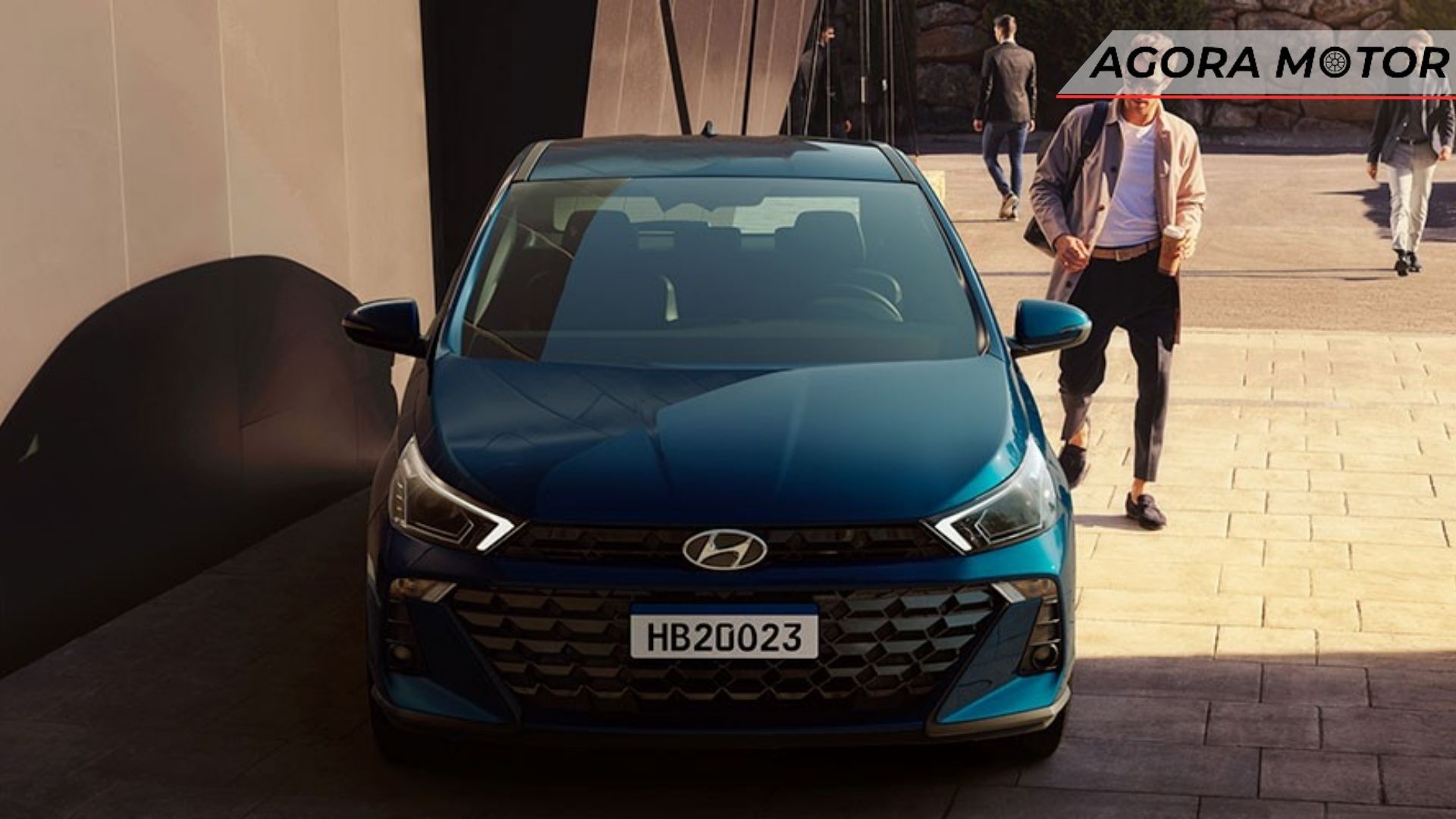 Dianteira do HB20 2024.