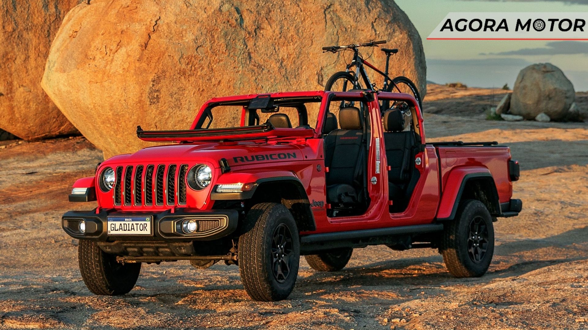 Frente do Jeep Gladiator.
