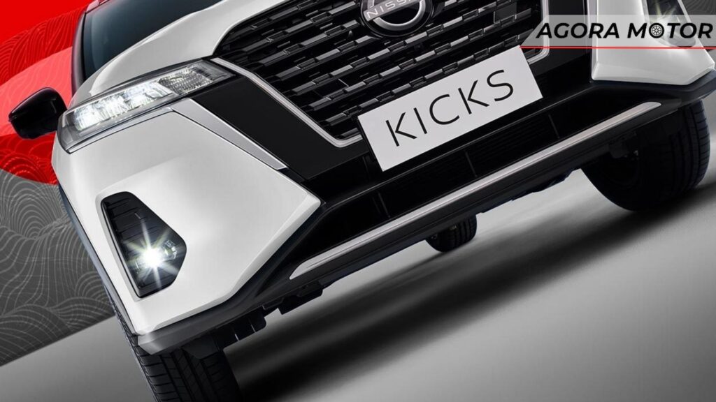Frente de um Nissan Kicks.