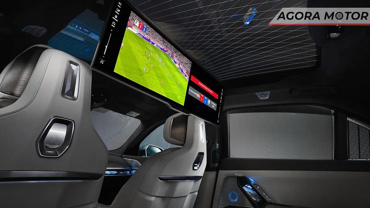 BMW Série 7 tem enorme tela de TV no banco traseiro BMW Série 7 tem enorme tela de TV no banco traseiro