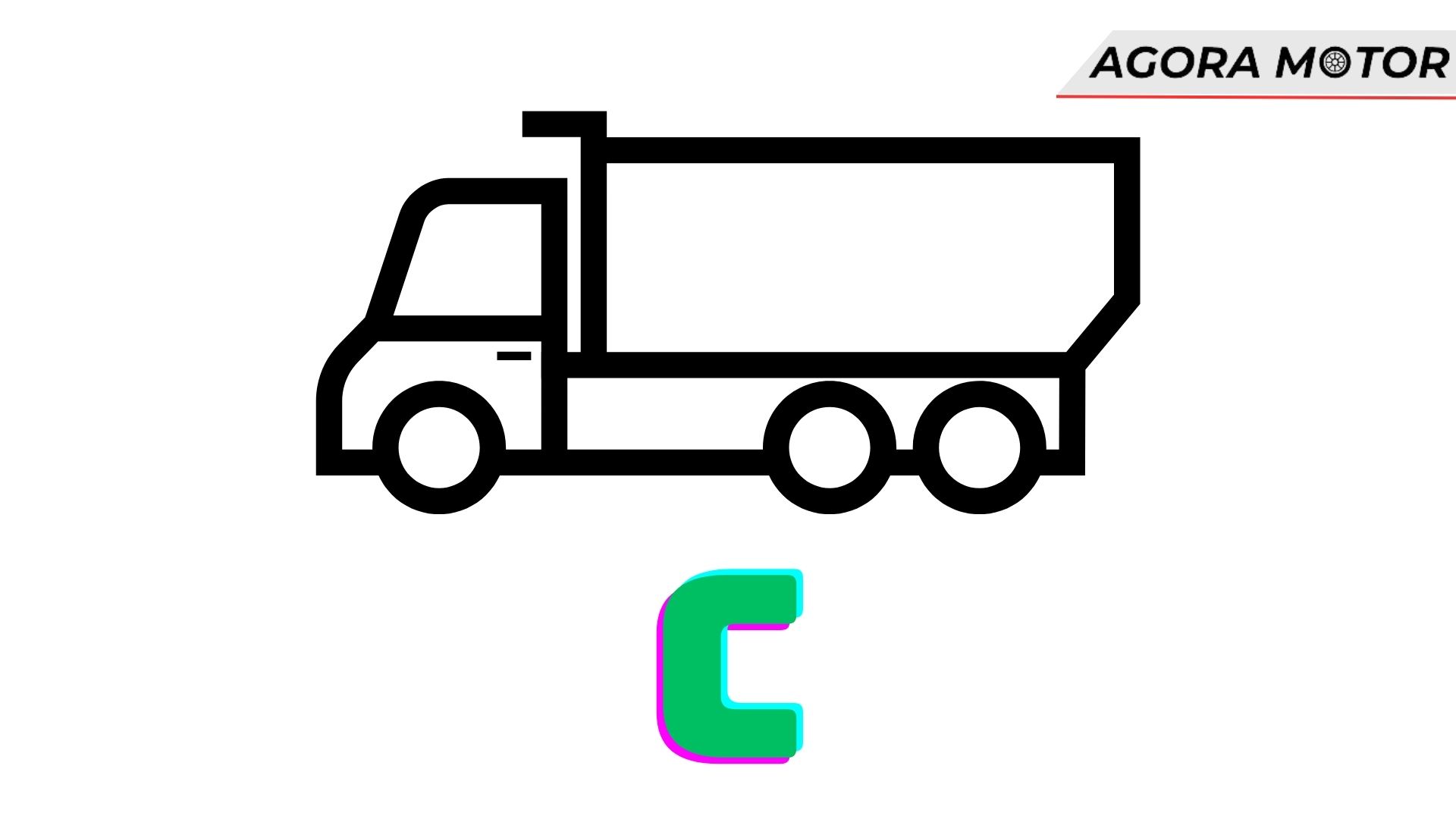 Foto de um caminhão desenhada, CNH C