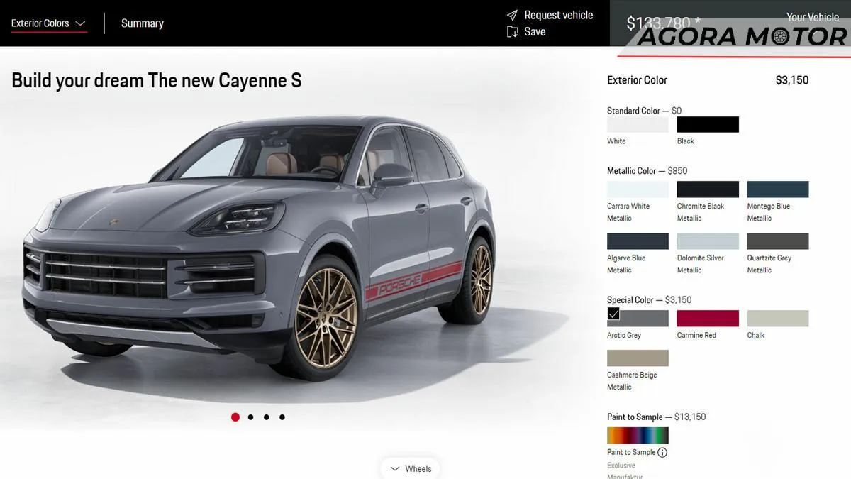 Configurador da Porsche Cayenne 2024 está no ar, e permite adicionar o valor de um 911 em opcionais Configurador da Porsche Cayenne 2024 está no ar, e permite adicionar o valor de um 911 em opcionais