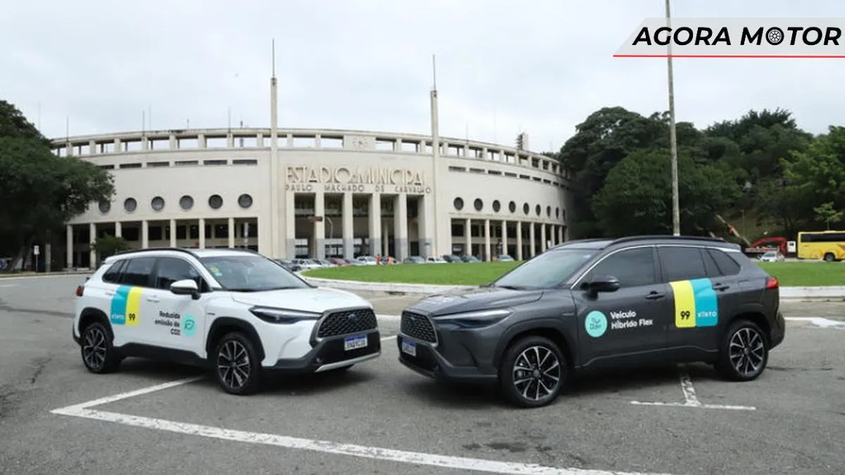 Corolla Cross híbrido será usado por motoristas da 99 através de empréstimo Corolla Cross híbrido será usado por motoristas da 99 através de empréstimo