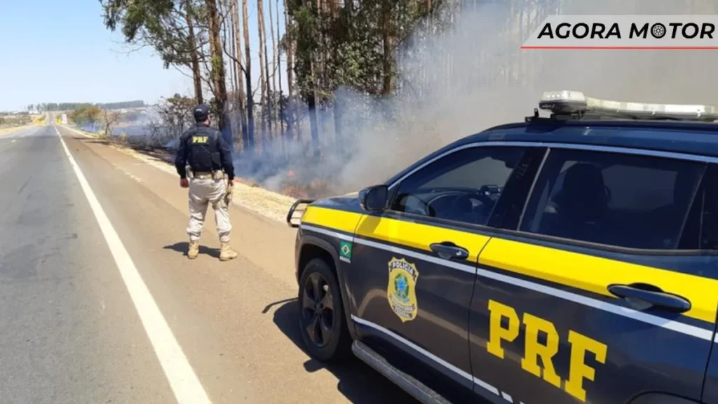 Dicas da PRF para dirigir em caso de queimada na via com segurança