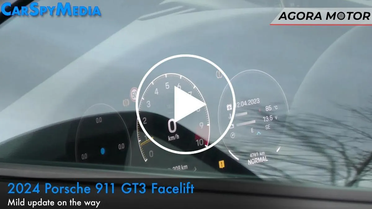 Flagra: Novo Porsche 911 GT3 matou o conta-giros analógico Flagra: Novo Porsche 911 GT3 matou o conta-giros analógico