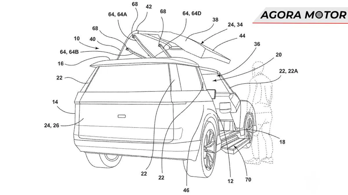 Ford registra patente de porta tipo asa de gaivota que abre apenas para um dos lados Ford registra patente de porta tipo asa de gaivota que abre apenas para um dos lados