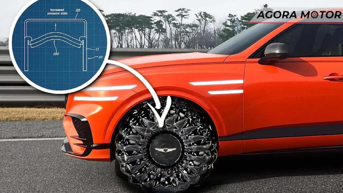Hyundai e Kia registram invenção curiosa para ajustar a pressão dos pneus, com rodas que mudam de forma