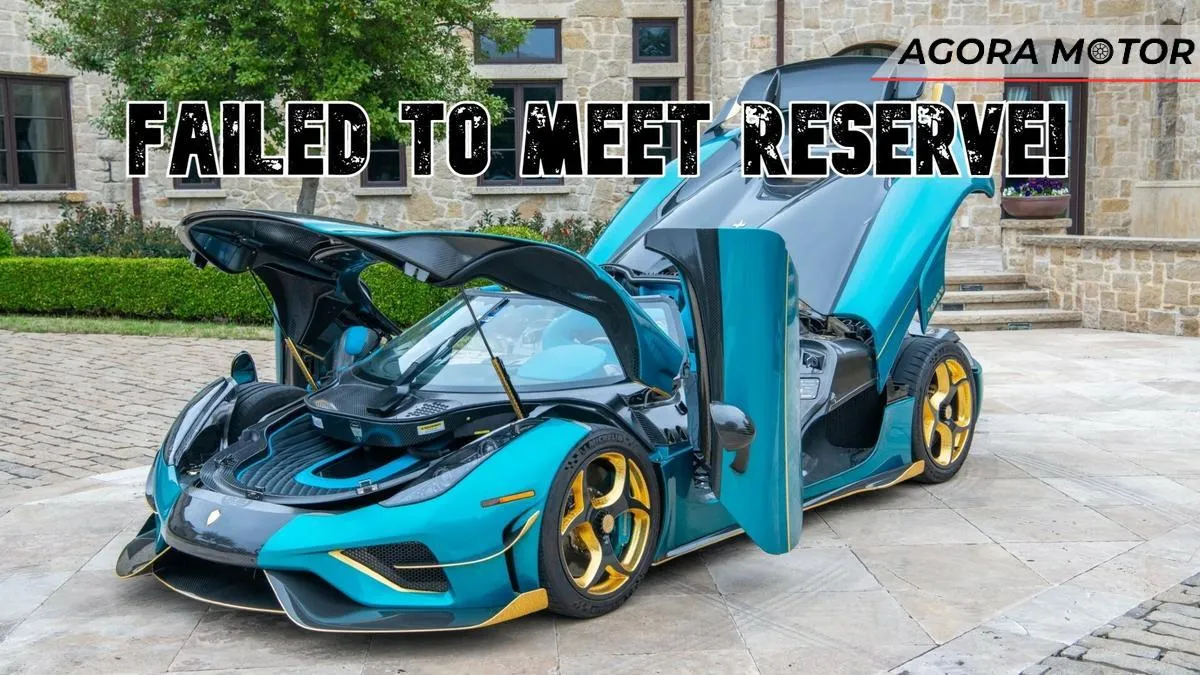 Um dos carros mais raros do mundo, Koenigsegg Regera vai a leilão e falha miseravelmente