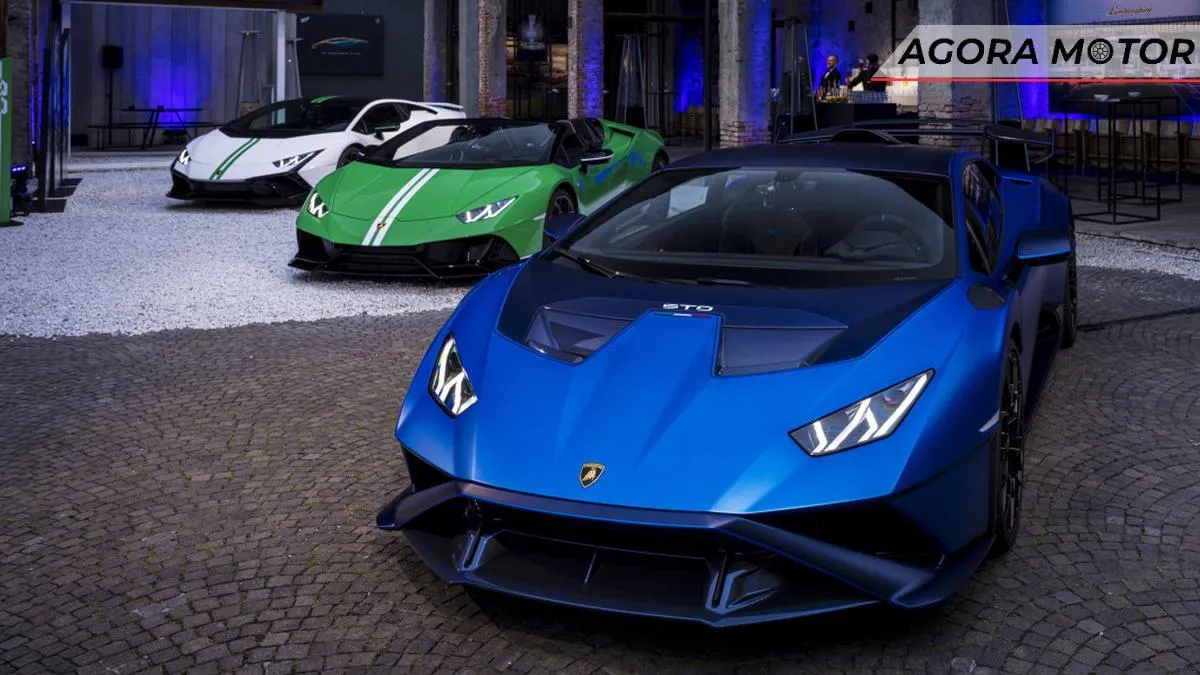 Lamborghini exibe modelos do Huracan 60th Anniversary na semana de moda