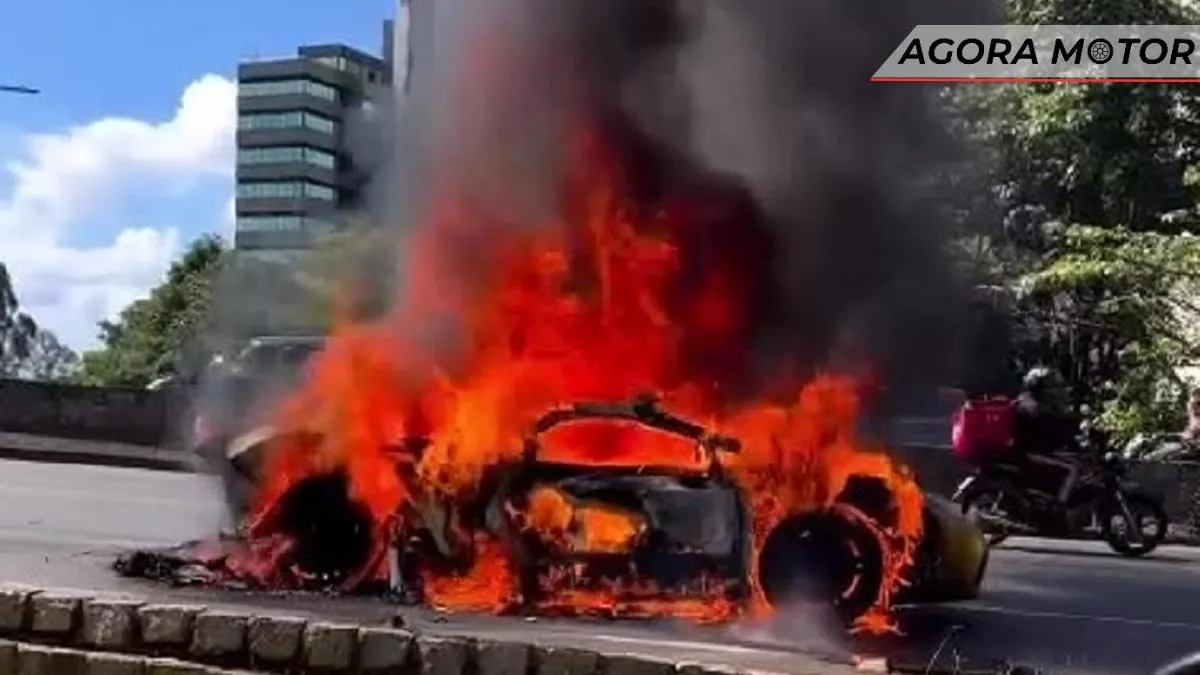 Lamborghini Gallardo em chamas no Brasil: entenda como o fogo começou