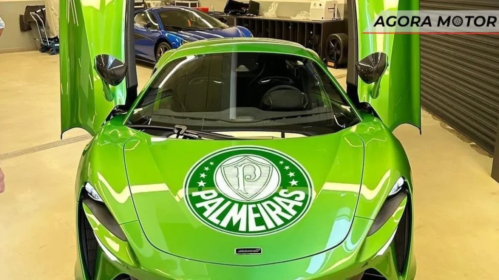 McLaren de R$ 3 milhões é personalizada e vira símbolo de mais um título do Palmeiras