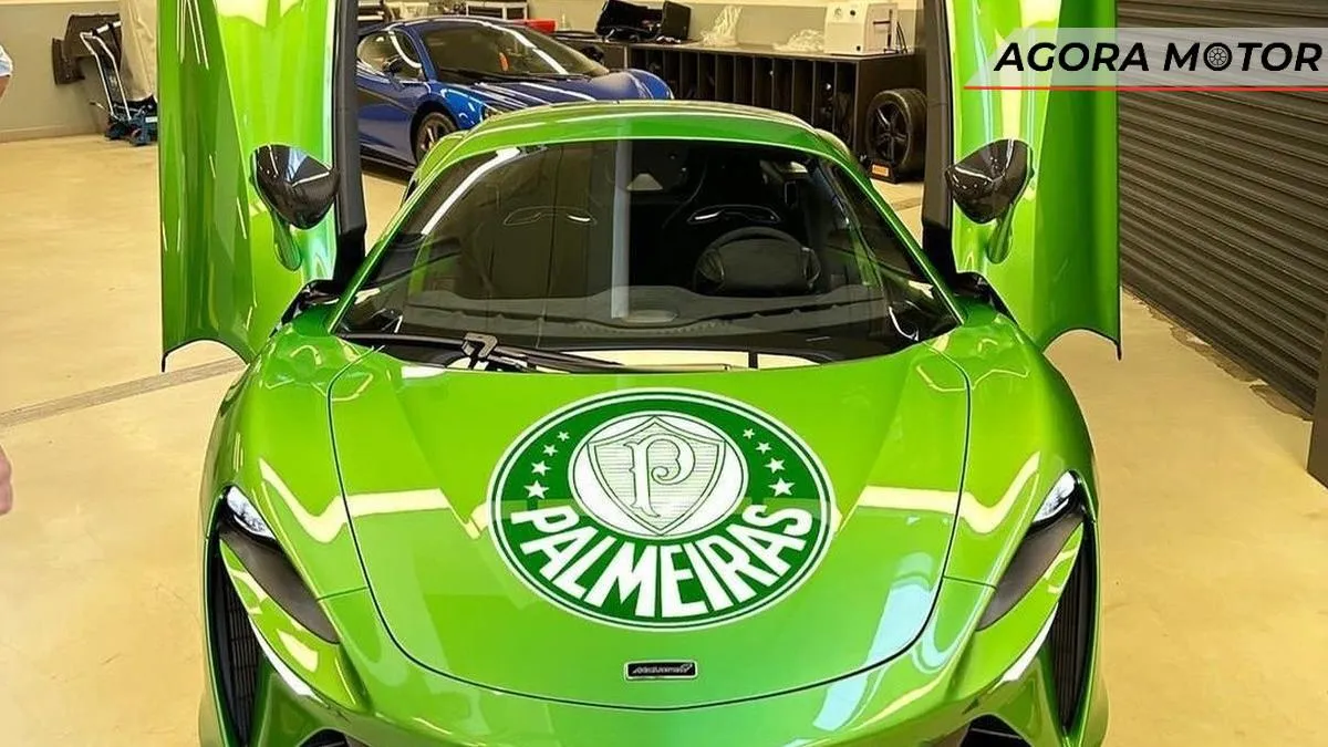 McLaren de R$ 3 milhões é personalizada e vira símbolo de mais um título do Palmeiras