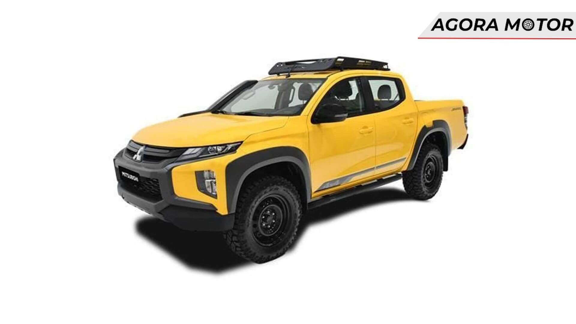 Foto frontal de uma Mitsubishi L200 Triton Sport 2023
