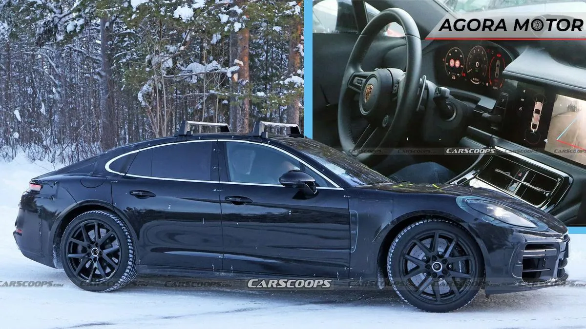 Novo Porsche Panamera tem interior flagrado, e será parecido com o Cayenne Novo Porsche Panamera tem interior flagrado, e será parecido com o Cayenne
