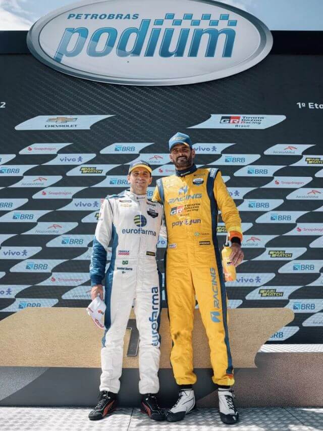 Foto dos pilotos Thiago Camilo e Daniel Serra
