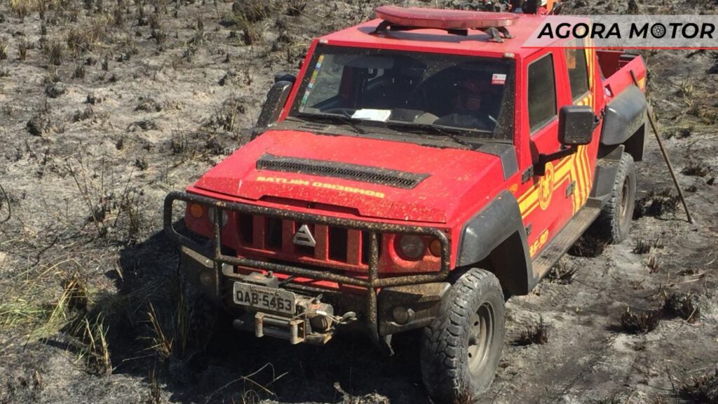Marruá equipado para os bombeiros.