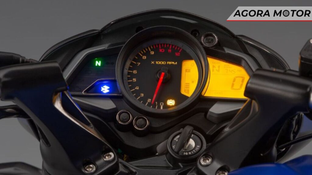Painel da moto.
