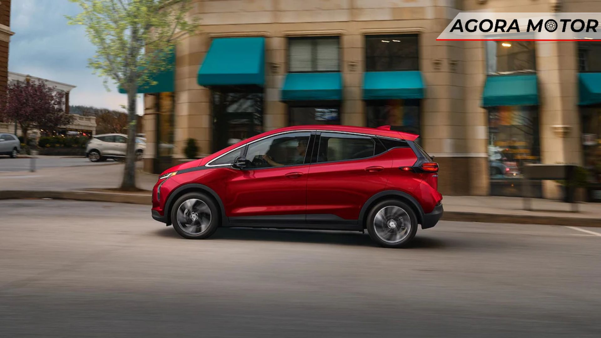Lateral do Chevrolet Volt EV.
