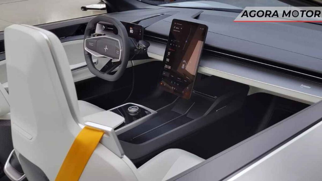 Como é o interior do Polestar 6 Roadster?