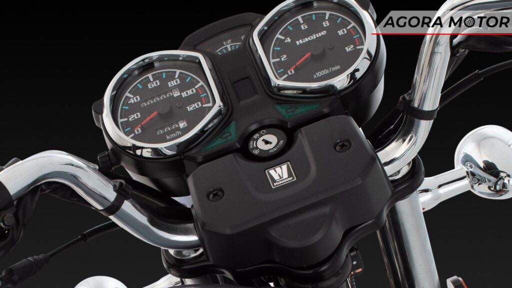 Painel da moto.