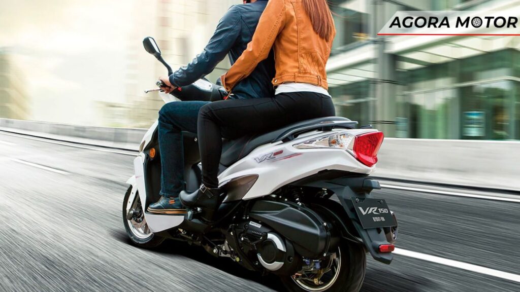 Traseira da Haojue VR 150 2024.